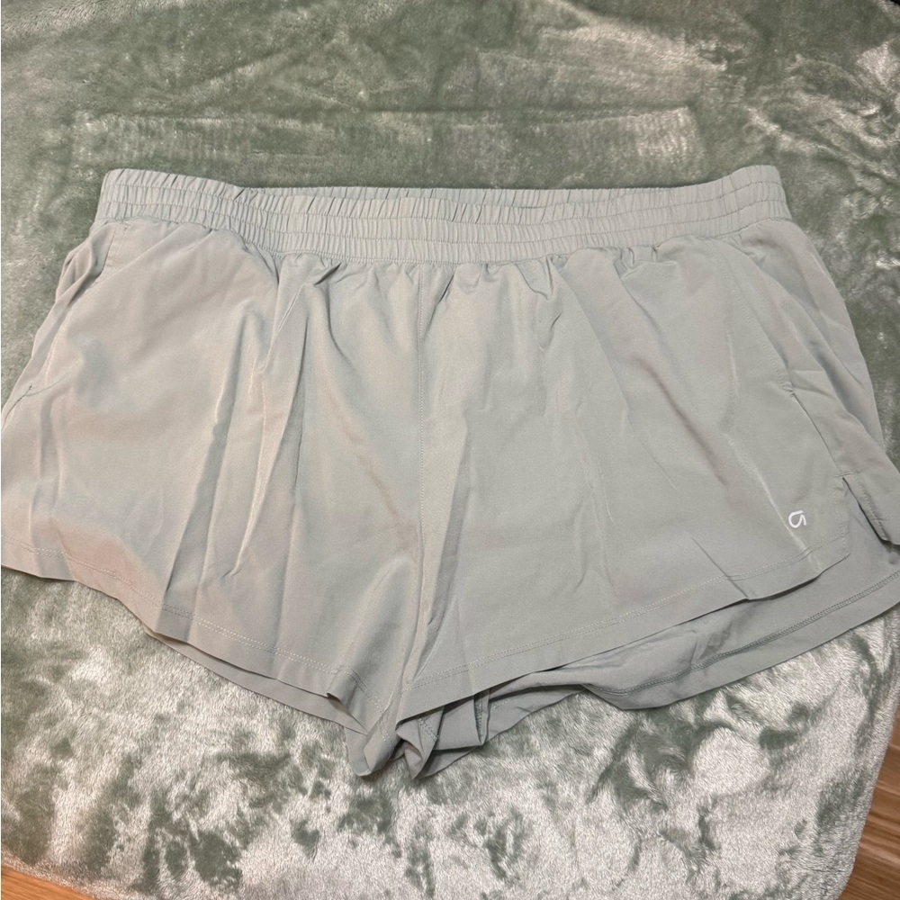Athletic Women's Shorts in Light Gray - Lightweight Running Shorts
